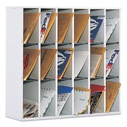 Safco Wood Mail Sorter w/Adjustable Dividers 7765GR